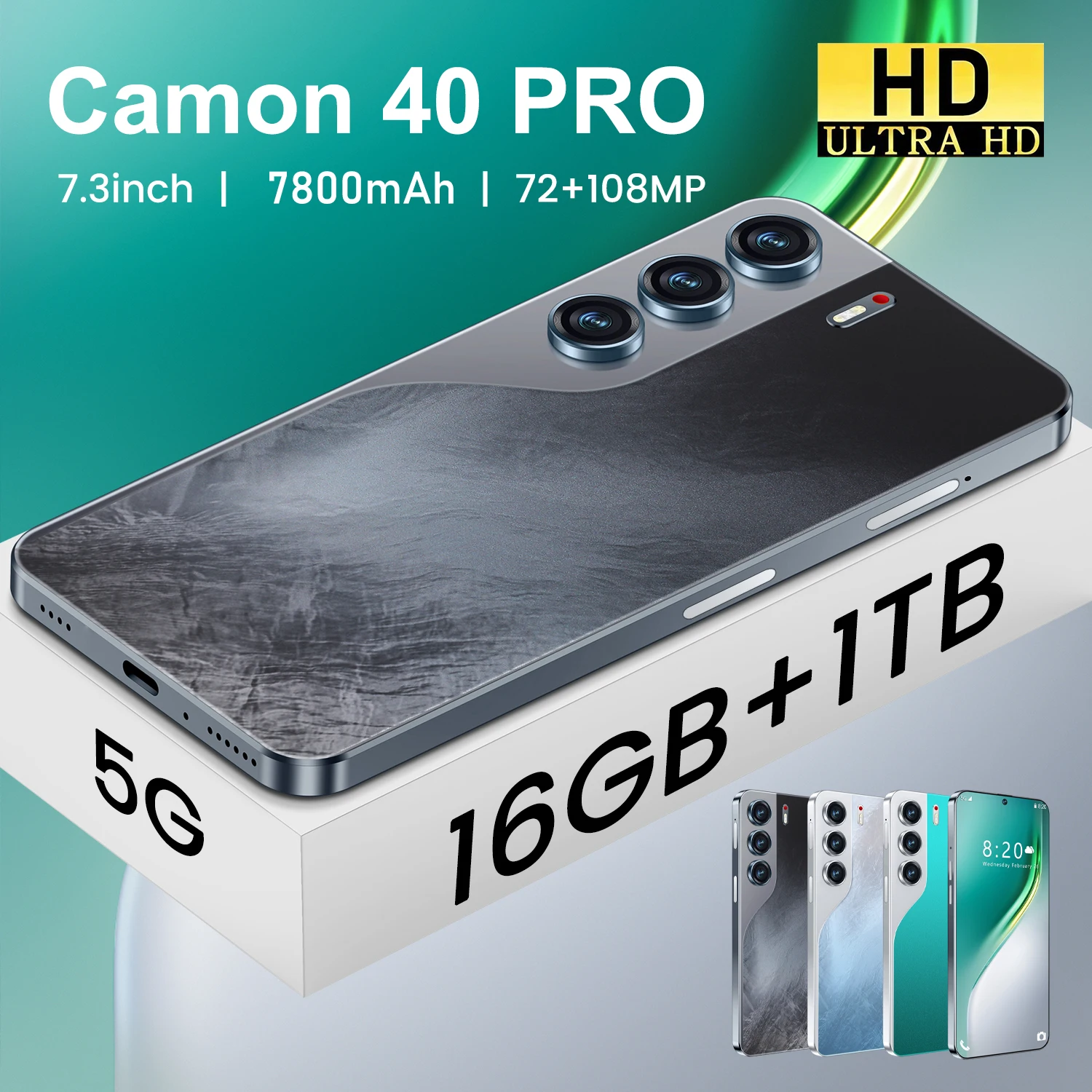 2026년 신제품 고품질 실리콘 케이스 카몬 40 프로 7.3인치 스마트폰 충격 방지 커버 라이트 모바일 폰 케이스 액세서리