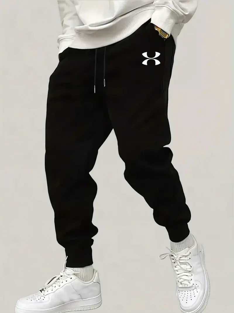 2025 가을/겨울 신상 남성 스포츠웨어 바지, 야외용 두꺼운 조깅 바지, 패셔너블한 남녀 공용 캐주얼 바지