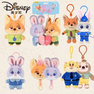 주토피아 주디 닉 백팩 펜던트 액세서리 여성 경찰관 표범 인형 장식품 키체인 여성 소녀용 선물