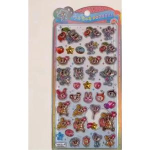 새로운 엔젤 블루 3D 릴리프 스티커, 작은 요정 장식 스티커, 휴대폰 케이스, 사무실 책상 장식, 학생 상품