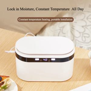 휴대용 USB 아기 물티슈 워머 여행용 가열 박스 5단계 온도 조절 및 야간 조명 온도 조절 신생아 케어