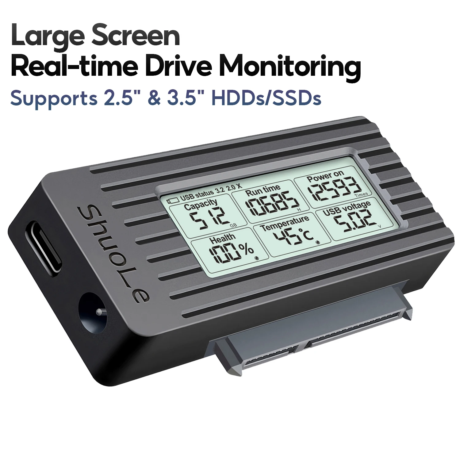 USB to SATA 어댑터 변환 케이블 USB 3.2 3.0 to SATA 변환기 (2.5인치 SSD HDD 외장 하드 드라이브용) 액세서리