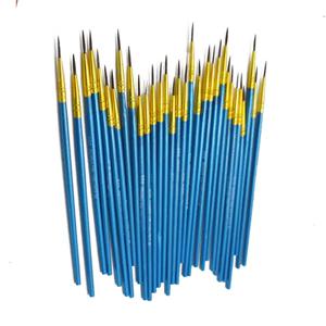 가는 손으로 그린 얇은 후크 라인펜, 블루 아트 용품, 드로잉 아트 펜, 페인트 브러시, 나일론 브러시, 페인팅 펜 문구, 10 개