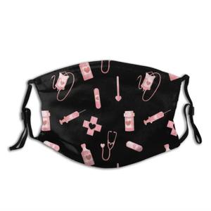 Love Drugs Funny Print 재사용 가능한 Pm2.5 필터 페이스 마스크 약국 Menhera Sick Aesthetic 파스텔 핑크 소름 끼치는 귀여운 Gurokawaii