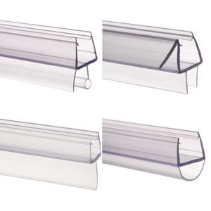 고무 씰링 스트립 물 배플 유리 문짝 웨더스트립, 유용한 가정용 욕실 휴대용 스크린 창 도장, 4-12mm, 1PC, 신제품