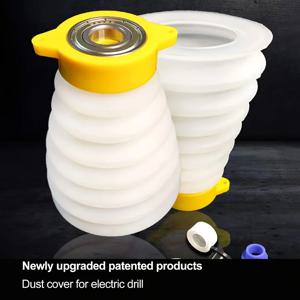 드릴 먼지 커버 수집기 확장 가능한 고무 방진 먼지 그릇 장치 전동 공구 전동 해머 용 유틸리티 액세서리