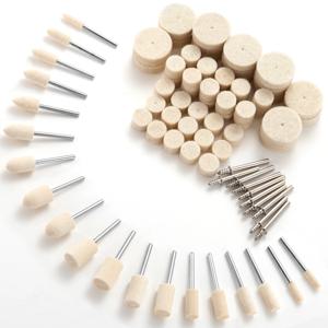 Dremel 로타리 도구 액세서리 용 펠트 연마 버핑 휠 로타리 도구 용 양모 펠트 연마 패드 휠 세트