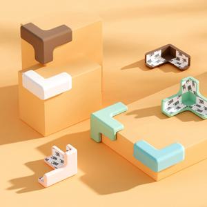 4pcs 가장자리 코너 보호대 실리콘 아이 아기 어린이 안전 관리 제품 캐비닛 가구 테이블 책상 코너 보호 L T