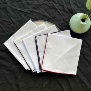 재단사 스미스 다목적 패션 100% 코튼 솔리드 컬러 손수건 남성 정장 포켓 타올 남성용 액세서리 선물