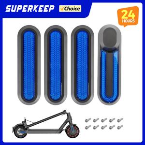 전기 스쿠터 새로운 휠 커버 허브 캡 보호 쉘 Xiaomi Mi 1S Pro 2 M365 스쿠터 액세서리 용 반사 스티커