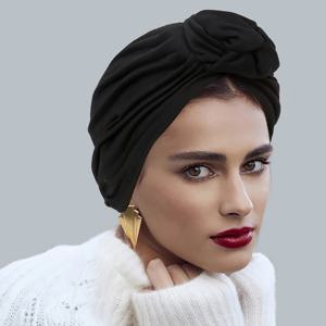 라마단 이슬람 패션 터번 캡 솔리드 컬러 여성 Hijabs 이슬람 머리 스카프 숙녀 머리 랩 인도 내부 Hijabs 보닛