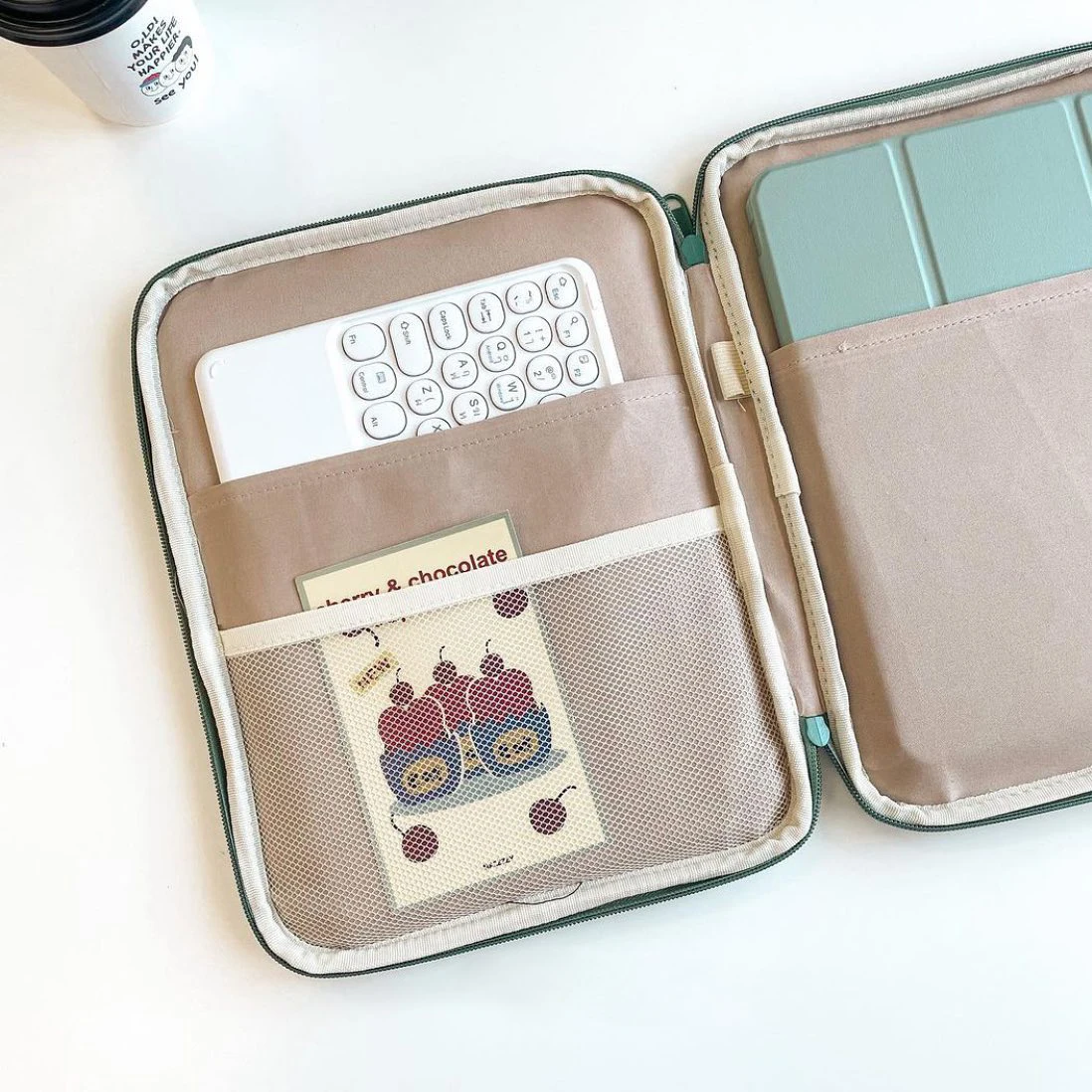 태블릿 가방 슬리브 9-11 인치 iPad Air Pro 11 M4 M3 M2 A16 2025 XiaoMi 5 용 Samsung Huawei Lenovo 충격 방지 파우치 백