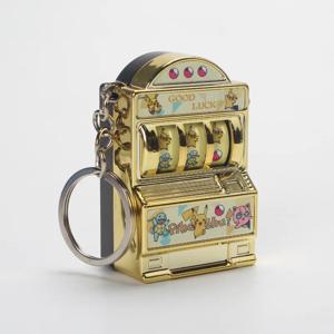 미니 포켓몬 피규어 슬롯 머신 키체인, 도금 컬러 턴가능, 매우 흥미로운 어린이 선물 장난감