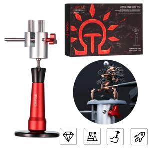 DSPIAE AT-HV 공예 도구, 방향 탁상 바이스, 모델러 벤치 바이스, 범용 전동 공구 부품, 빨간색 스테인리스 스틸