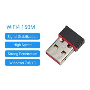 라즈베리 파이용 150Mbps USB WiFi 어댑터, 데스크탑 노트북 PC Windows용 무선 네트워크 카드 어댑터 WiFi 동글