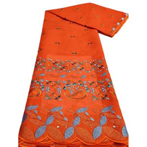 신부 웨딩 파티 드레스용 럭셔리 아프리카 면 드라이 스톤 레이스 파비르 2024 하이 퀄리티 스위스 보일 레이스 원단 나이지리아