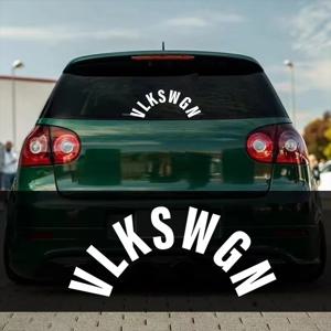 VLKSWGN 후면 와이퍼 창 자동차 스티커 비닐 텍스트 스타일 장식 데칼 자동차 스타일링 트럭 오토바이 헬멧 장식