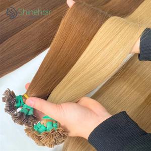 613 비치 금발 플랫 팁 헤어 익스텐션, 100% 버진 인모 스트레이트 케라틴 본드 익스텐션, 12A 베트남 헤어, 30 인치