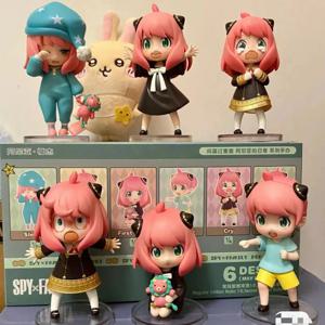 스파이 x 패밀리 아냐 포저 블라인드 박스 - 귀여운 미스터리 피규어 세트, 귀여운 수집용 책상 장식 및 어린이 생일 선물