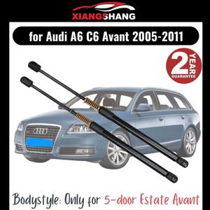 Audi A6 C6 Avant 2005-2011 용 2pcs 후면 테일 게이트 댐퍼 (스프링 트렁크 부츠 가스 충전 가스 스트럿 포함 파워 리프트 게이트 없음)