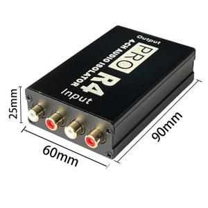 RCA 오디오 아이솔레이터 4CH 오디오 노이즈 감속기 전류 소음기 접지 루프 오디오 아이솔레이터 자동차 오디오 수정 G