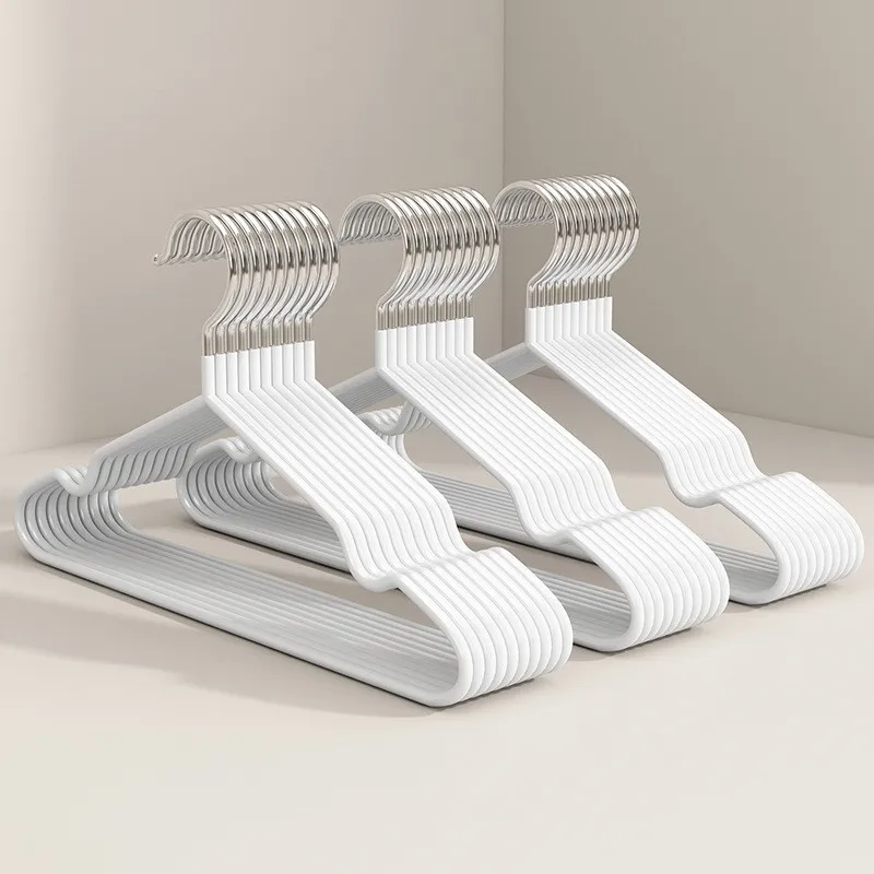 가정용 비 마킹 옷 걸이 미끄럼 방지 건조 옷걸이 금속 두꺼운 옷 걸이 보관 침실 옷장 성인 cl