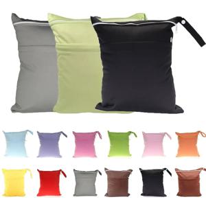 더러운 젖은 옷 세면 용품 가방 두 개의 주머니 젖은 건조 가방 방수 기저귀 건조 가방 재사용 가능한 요가 체육관 가방