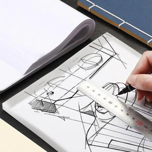 추적 용지 반투명 공예 복사 서예 그리기 쓰기 시트 쓰기 스케치 그림 미술 용품 ​​학생 A4/A3