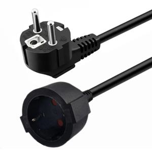 EU 전원 연장 코드 유로 CEE7 Schuko 주 전원 연장 케이블 남성-여성 Schuko 연장 전원 코드 5M/3M/1.5M/1M
