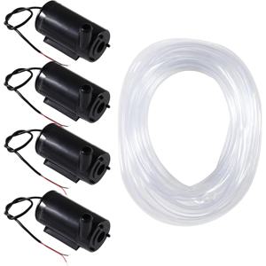 4PCS 마이크로 잠수정 미니 워터 펌프 DC 3-5V 투명 비닐 튜브 수족관 분수 정원 연못에 대 한 유연한 튜브