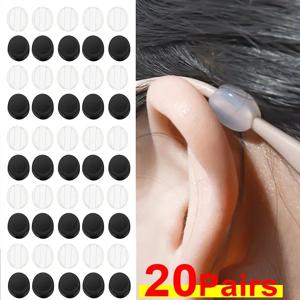 보이지 않는 둥근 귀걸이형 안경 실리콘 미니 안경 미끄럼 방지 그립 템플 팁 홀더 안경 액세서리