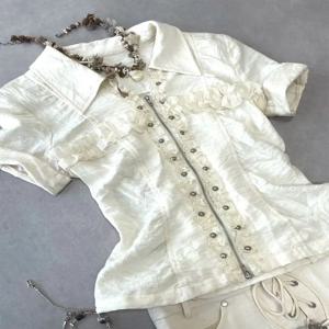 펑크 드레스 2 조각 하라주쿠 갸루 streetwear 지퍼 셔츠 반팔 폴로 넥 패션 y2k 미니 스커트 빈티지 2000s 드레스