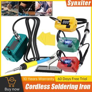 무선 납땜 인두 온도 조절 가능 전기 용접기 키트 (DEWALT, Makita, Milwaukee, Bosch 18V 배터리 호환)