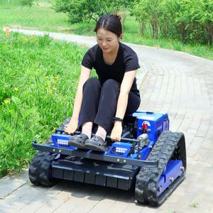 중국산 맞춤형 원격 제어 무선 배터리 전기 잔디 깎는 기계