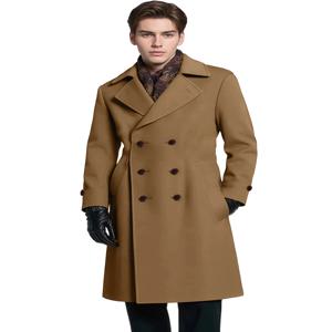 2025 신상 남성 울 롱 코트 고급 겨울 솔리드 컬러 더블 브레스티드 남성 재킷 및 코트 플러스 사이즈 6XL 캐주얼 남성 트렌치