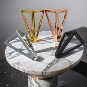 가구용 금속 두꺼운 다리미 소파 TV 캐비닛 발, 욕실 캐비닛 침대 커피 테이블 교체 다리, 높이 15cm, 4 개