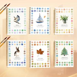 초보자를 위한 연습서 수채화 유화 염색 앨범에는 고급 그림 색칠책이 함께 제공됩니다.