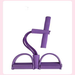 미끄럼 방지 손잡이가 있는 4단계 저항 밴드 텐셔너 - 복부 근육 훈련을 위한 홈 피트니스 장비 요가 복부