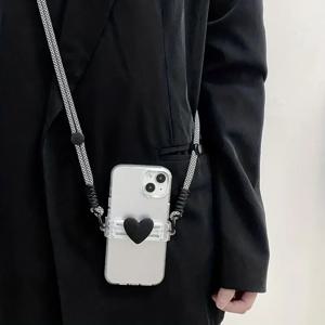 휴대폰 랜야드 백 클립 - 조절 가능한 케이스 클립 및 긴 끈, 실용적인 휴대폰 액세서리