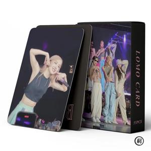 55개/박스 한국산 세계회전 소녀 그룹 포토카드 로모 카드 컬렉션