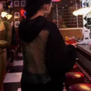 시크한 홀로우 아웃 후드 재킷 여성용 고딕 홀로우 메쉬 스웻수트 솔리드 스플라이스 스트리트웨어 2025 신상 여성 패션 Y2K 아우터웨어