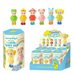 써니 엔젤 아이 러브 레이니 데이 시리즈 블라인드 박스 귀여운 비닐 미스터리 장난감 미니 피규어 데스크탑 장식 소녀 어린이 생일 선물