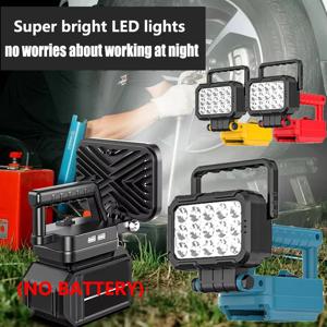 Makita/Dewalt/Milwaukee 14.4V 18V 리튬 이온 배터리용 LED 작업 랜턴 듀얼 USB 후크 램프가 있는 3인치 핸드 랜턴 스포트라이트