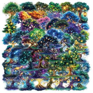 50Pcs 마법의 숲 스티커 마녀 DIY 스티커 Scrapbooking 전화 수하물 스케이트 보드 애완 동물 방수 데칼