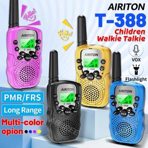 2PCS AIRITON T-388 어린이용 워키토키 PMR/FRS 미니 핸드헬드 트랜시버 장거리 생일 선물 야외 모험 하이킹용