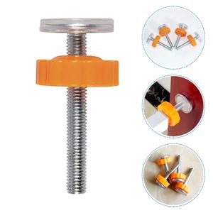 6개입 베이비 게이트 장착 나사, 나사형 막대, 압력식 고정형, 견고한 ABS 스틸 교체 부품, 어린이 및 애완동물 안전 계단 게이트용