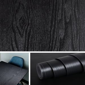 검은 두꺼운 접촉 종이 나무 껍질과 스틱 벽 스티커 비닐 방수 자체 접착 벽지 롤 벽에 이동식