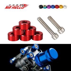 M6 6 개/갑 JKdreamer 혼다 공기 흡입구 매니폴드, 엔진용 알루미늄 펜더 와셔 및 볼트