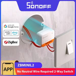 SONOFF ZBMINIL2 익스트림 ZigBee 스위치 중성선 필요 없음 스마트 홈 양방향 제어 eWeLink Alexa Google Echo Zigbee 허브