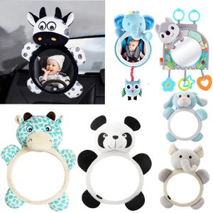 블랙 화이트 뷰 뒷좌석 거울 아기 자동차 안전 좌석 머리 받침대 백미러, 아기 얼굴 뒷좌석, 어린이 모니터